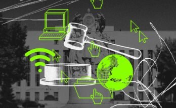 All'interno del tribunale che riprende il futuro di Internet