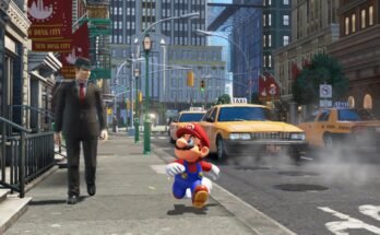 Uno screenshot del videogioco di Super Mario Odyssey.